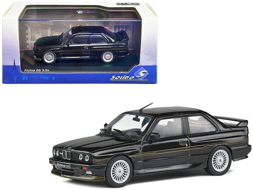 1989 BMW E30 M3 Alpina B6 3.5S Diamond Black Metallic 1/43 Diecast Model Car by - Picture 4 of 5