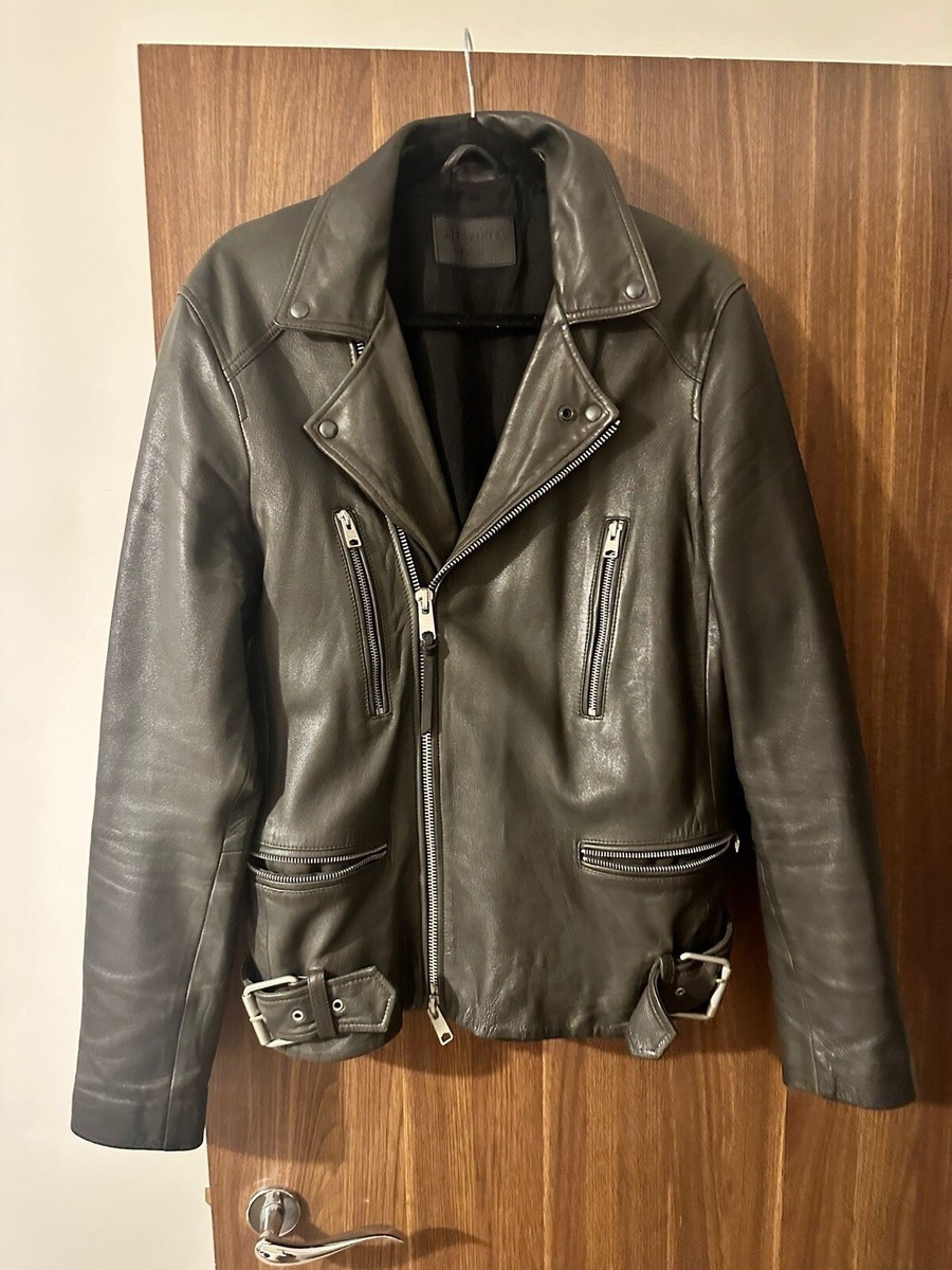 Black Leather Mazo Leather Biker Jacket All Saints Black Leather