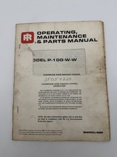 Ingersoll Rand P100ww Compressor Parts Operator Maintenance Book 35054220 Ingersoll Rand P100ww Compressor Parts Operator Maintenance Book 35054220