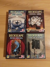 4x Deckskape, Exit-Spiele, Escape-Rätsel, Abacus