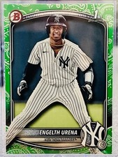 2025 Bowman #BP-16 Engelth Urena Prospects Green Pattern Border #/99