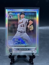 2022 Topps Chrome Beau Brieske Rookie Auto Autograph Refractor