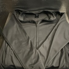 adidas Men's Full Zip Fleece Hoodie w/ Pockets Logo Gray Size L