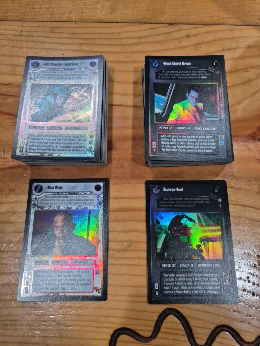 25+ Star Wars CCG Decipher Complete Collectible Card Game Sets for