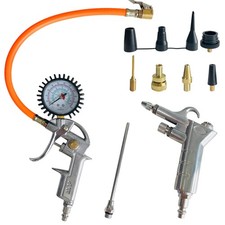 Heavy Duty Air Compressor Accessories Kit, 220PSI Rubber Hose Tire Inflator G...