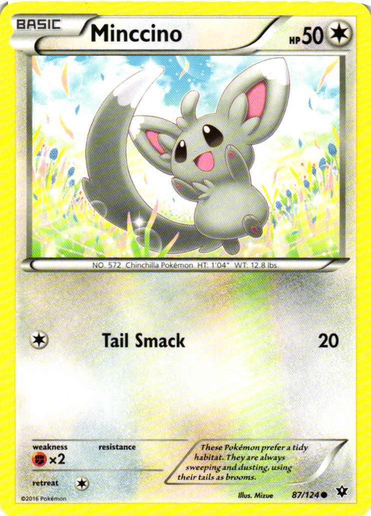 Minccino (87) Normal 87/124 XY - Fates Collide NM