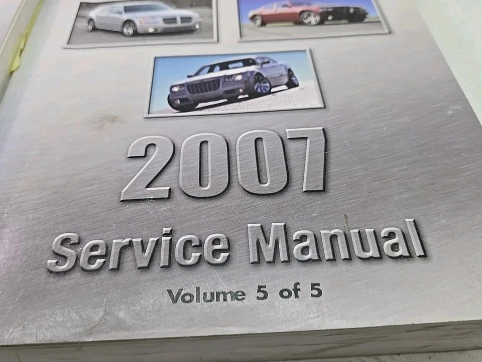 Dodge Magnum Charger & Chrysler 300 2007 manual de reparación de taller de servicio juego de 5 voltios Foto 3 de 4