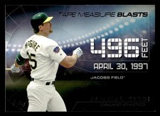 2015 Topps Update Tape Measure Blasts - Mark McGwire #TMB-11 Oakland Athletics