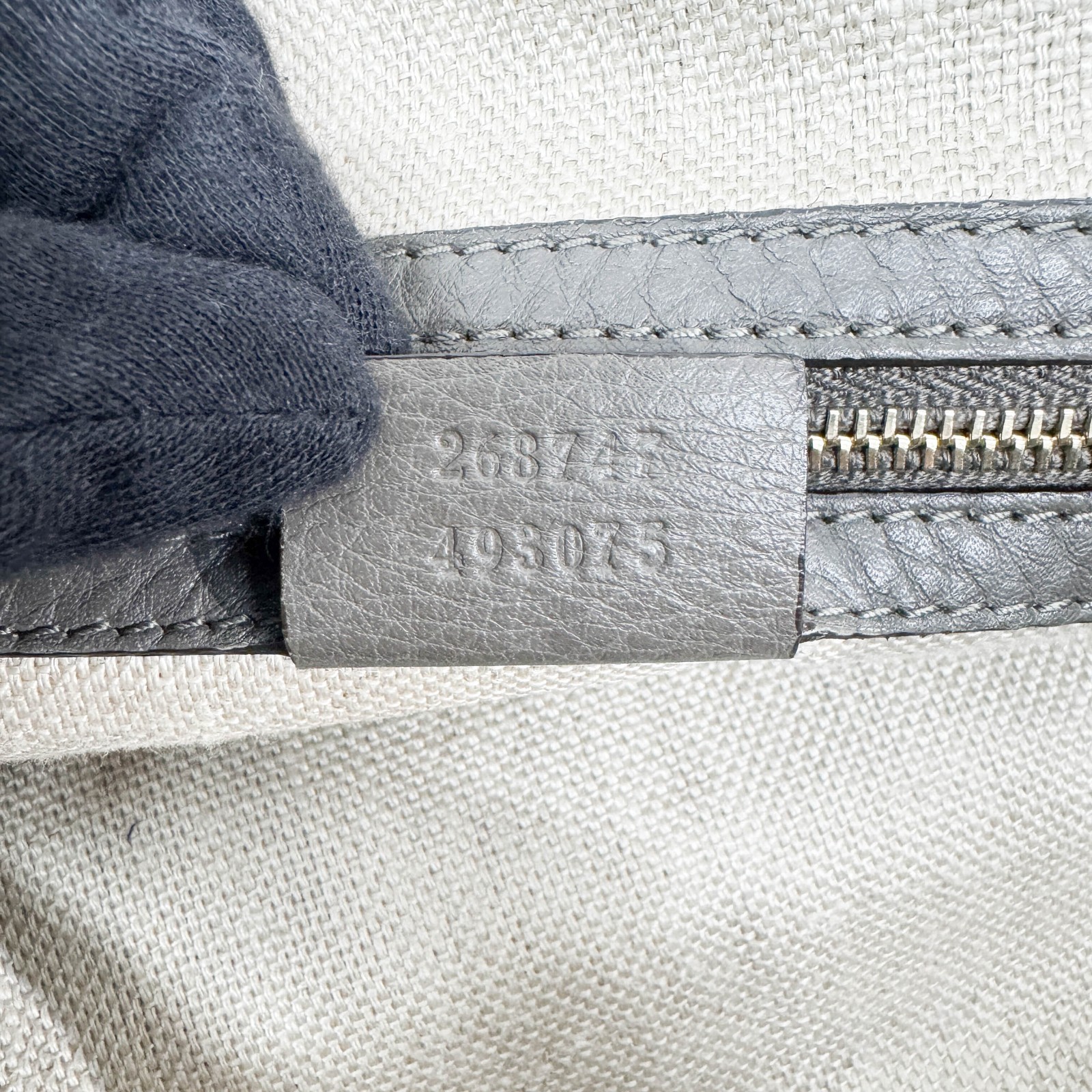 GUCCI Stirrup Brown Python Embossed Leather Shoul… - image 18