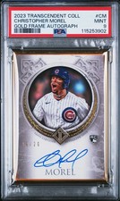 2023 Topps Transcendent Gold Frame Autographs #CM Christopher Morel /20 PSA 9