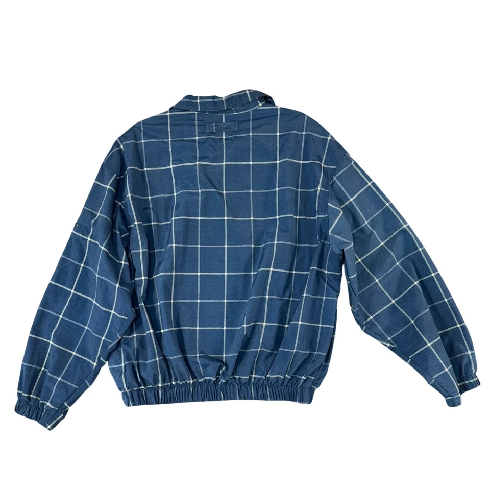 Chaqueta cortavientos ligera vintage Catalina azul a cuadros para hombre años L 90 Foto 3 de 4