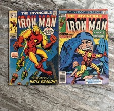 INVINCIBLE IRON MAN #39 & 90 White Dragon Controller App Beast Cameo 1971 ottime condizioni 🔥