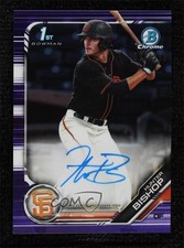 2019 Bowman Draft Chrome Pick Purple Refractor 32/250 Hunter Bishop Auto 0m8