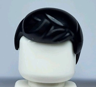 NEW LEGO  Black Minifigure Hair Male Smooth Spiked Bangs Pieces Bam Exclusive 