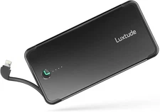 Luxtude PowerEasy 10000, 10000mAh Slim Portable Charger for iPhone, Apple Certif