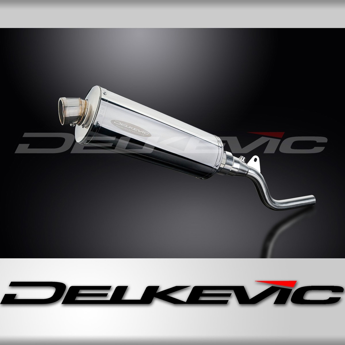 Delkevic 14 Stainless Oval Muffler - Kawasaki KLR650 1987-2022 Exhaust
