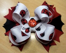 Ladybug Summertime Inspired Hair Bow