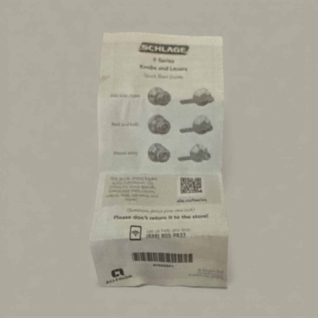 Schlage F Series 40 Bed And Bath Ply 716 Knobs And Levers open box never used.