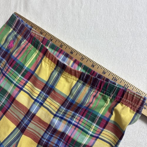 Polo Ralph Lauren Girls Plaid Leggings Embroidered Pony Size Large 12-14 - Picture 8 of 12
