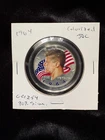 1964 Kennedy Half Dollar, 90% Silver, Color Front and Back