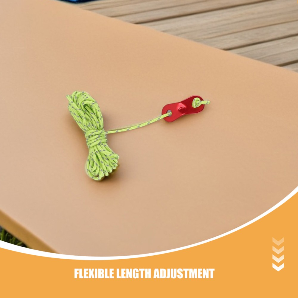  8pcs Reflective Tent Guylines Cord: 4m Rope Tie Down For Camping Canopy Outdoor