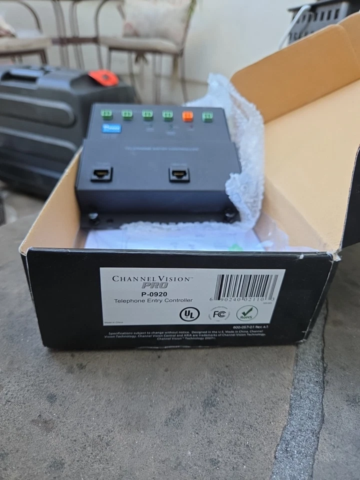 Controlador de entrada de teléfono Channel Vision P-0920, 1 puerta con fuente de alimentación o898 Foto 2 de 4