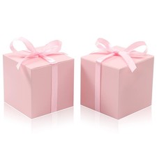 60pcs Small Gift Boxes Favor Boxes 2x2x2 Inches Paper Gift Boxes With Ribbons Ca