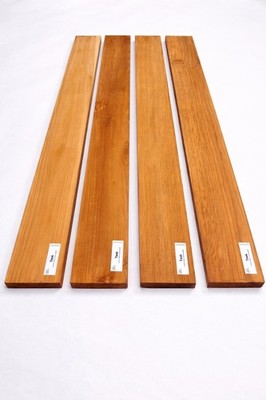 Teak Wood planks  Bundle 4 planks -  3/4'' x 3'' x  36 - Woodworking DIY