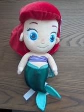 NEW w/ tag Disney Store Ariel Little Mermaid Toddler Princess Plush Doll 12"