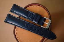 Custom Handmade Blue Leather Strap for Bell  Ross   Size 20/18mm or any size 