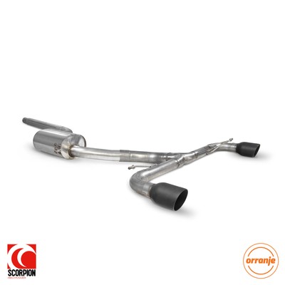 Scorpion Exhausts Volkswagen Scirocco R Resonated Predator Cat-back System 2009-
