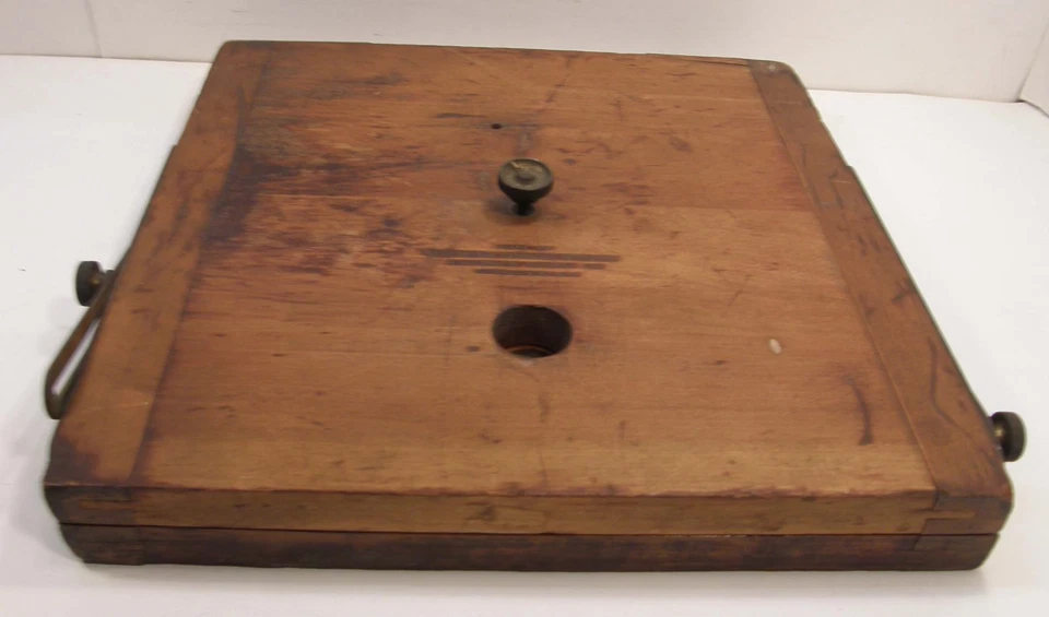 VINTAGE FOLMER SCHWING SUPORTE DOBRÁVEL MADEIRA PLATAFORMA INCLINÁVEL CABEÇA GRANDE FORMATO - Imagem 2 de 4