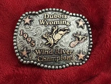 Rodeo X~Treme☆1995☆Bull Riding☆Dubois Wyoming☆Champion Trophy Buckle☆Rare☆127