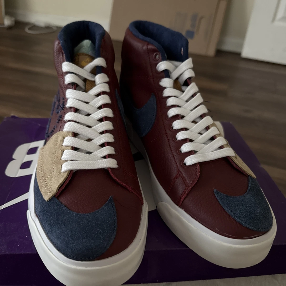 Nike Zoom Blazer Edge SB Mid Team Red Navy | eBay