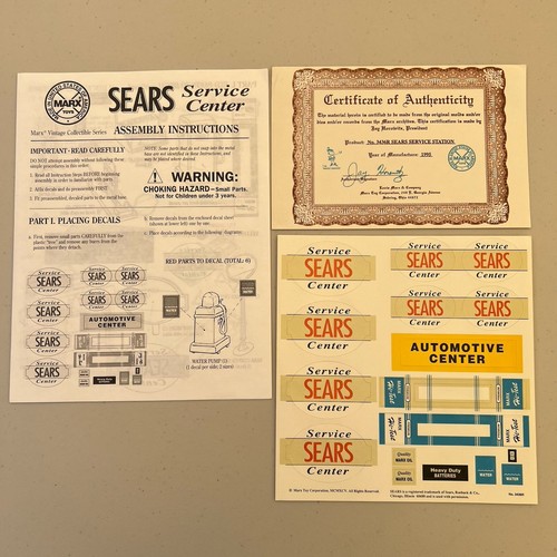 Centro de Servicio Marx Toys Sears Coleccionable De Colección No Completo - Imagen 6 de 13