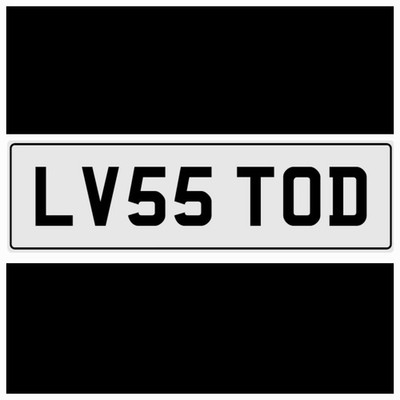   LOVES LV55 TOD TODD TODDS TD LOVE PRIVATE REGISTRATION CHERISHED NUMBER PLATE
