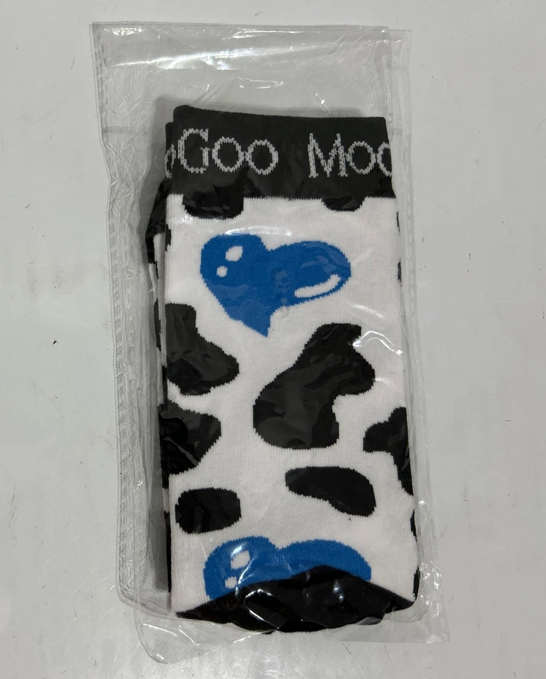 MooGoo корова печати - взрослый один размер подходит большинство носков - новый в упаковке - унисекс - Изображение 2 из 4