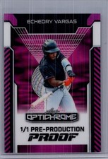 Echedry Vargas 2025 Leaf Optichrome Baseball 1/1 Pre Production Proof