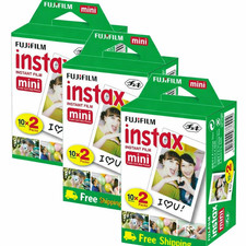 60 Sheets New Fujifilm Instax Instant Film For Mini 8-9  Fuji Mini 11-12 Camera