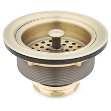 Signature Hardware SH171AGBR Basket Strainer,Aged Brass NEW