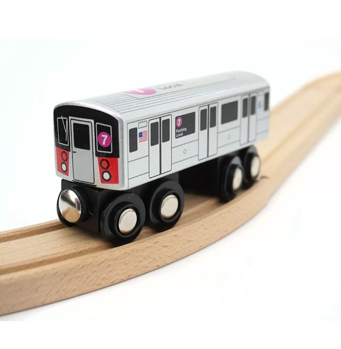 Munipals New York City Subway Car Train Flushing Local Wooden R188