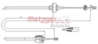 Metzger Seilzug, KupplungsbetäTigung 10.2372 FüR Renault