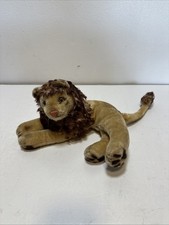 Vintage Toy Steiff 1950  s Leo The Lion Laying Down