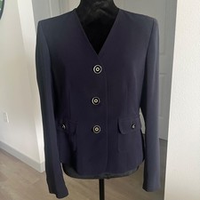Kasper Separates Navy Blue Suit Jacket Sz 6 80s 90s Career Office Wear Preppy
