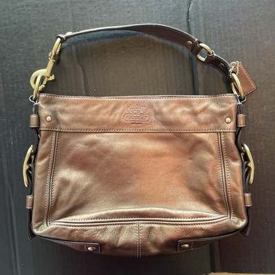 Coach Black Leather Hobo Shoulder Bag Handbag No. E0882-12671