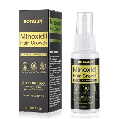BOTASUN Minoxidil 5% Extra Strength Hair Growth Spray Fast Regrowth Scalp Treatment 60ml