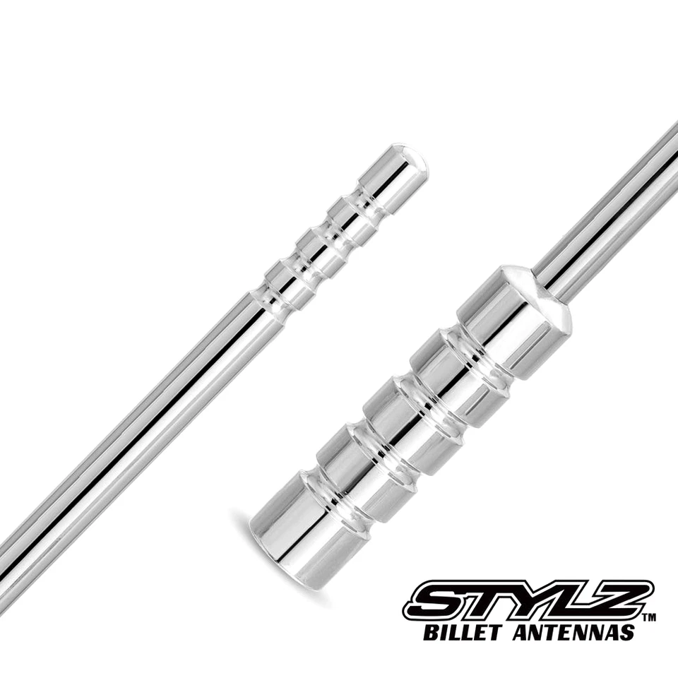 STYLZ 15" CHROME BILLET ANTENNA FITS FORD F150 F250 F350 TRUCK 1980 thru 2026 - Image 2 of 3