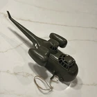 Louis Marx Play Set Army Green Plastic Helicopter With Original Rope 1960s