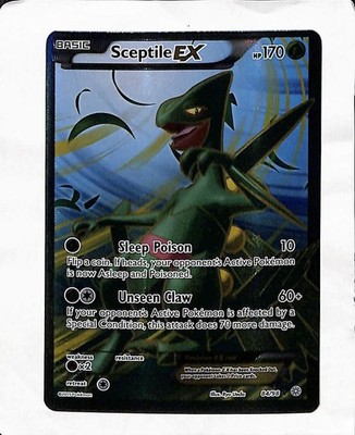 Pokémon Sceptile EX Full Art Holo Ultra Rare XY Ancient Origins 84