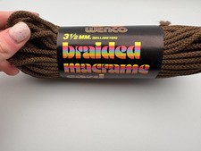 Vintage Wenco Macrame Cord 3.5mm 50 Yds Brown Braided NOS Craft Rope